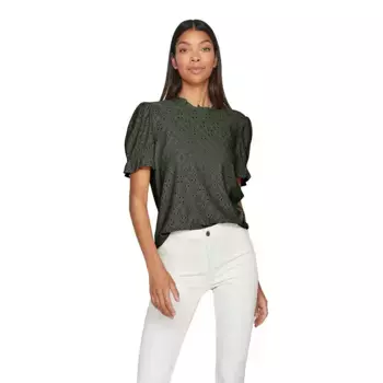 Блузка с коротким рукавом Vila Kawa, зеленый