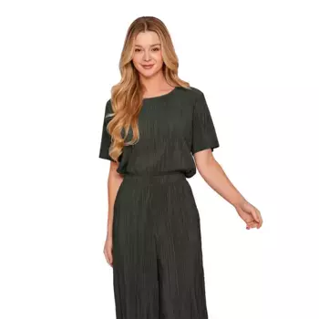 Блузка с коротким рукавом Vila Plisa, зеленый