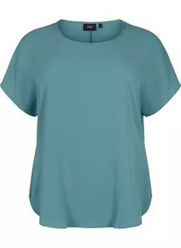 Блузка с коротким рукавом Zizzi Blouse Vanni, цвет jade