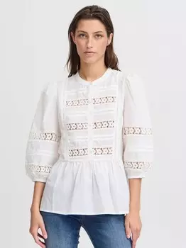 Блузка с короткими рукавами B.Young, белый