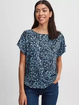 Блузка с короткими рукавами byjosa B.Young, синий