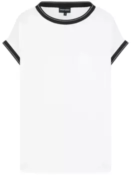 Блузка с короткими рукавами EMPORIO ARMANI, белый