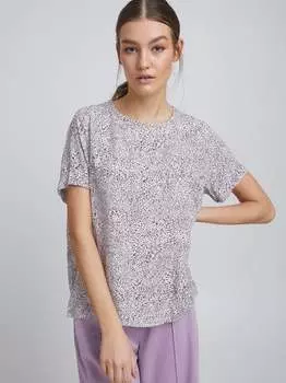 Блузка с короткими рукавами иххарена Ichi, фиолетовый