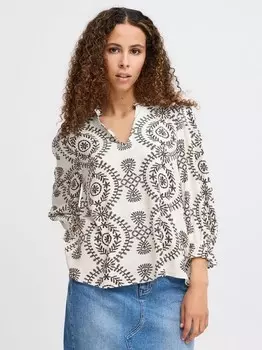 Блузка с короткими рукавами ixmeneka ms Ichi, белый