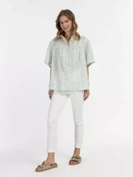 Блузка с короткими рукавами Izia, бирюзовый