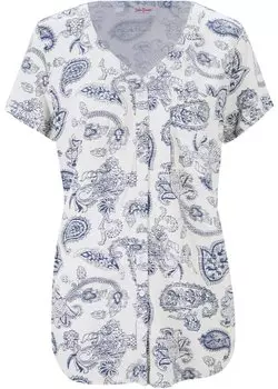 Блузка с короткими рукавами John Baner Jeanswear, бежевый