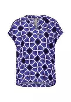 Блузка с короткими рукавами Street One, синий