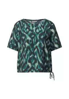 Блузка с короткими рукавами Street One, зеленый