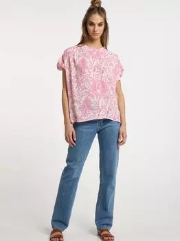 Блузка с короткими рукавами Usha, розовый