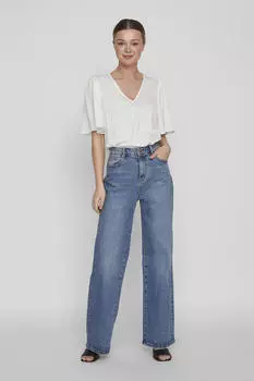 Блузка с короткими рукавами Vila, белый