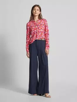 Блузка с короткой планкой на пуговицах Emily Van den Bergh, розовый