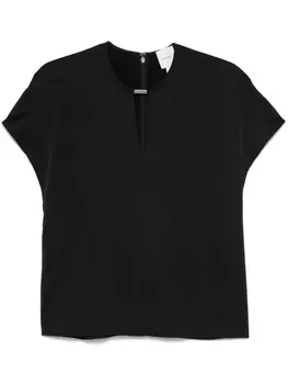 Блузка с логотипом Calvin Klein, черный
