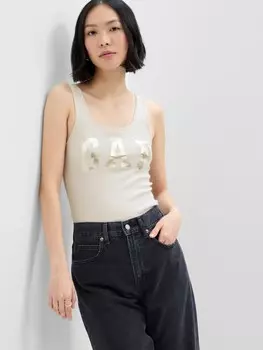 Блузка с логотипом Gap, белый