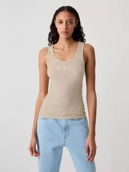 Блузка с логотипом Gap, бежевый