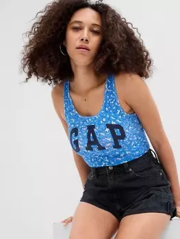 Блузка с логотипом Gap, синий