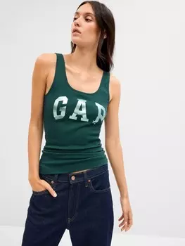 Блузка с логотипом Gap, зеленый