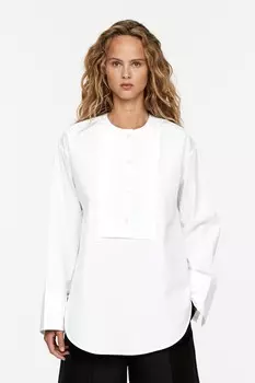 Блузка с нагрудником Arket, белый