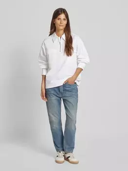 Блузка с нагрудными карманами-клапанами Scotch & Soda, белый