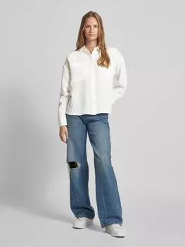 Блузка с нагрудными карманами модель «Филонсо» OPUS, кремовый