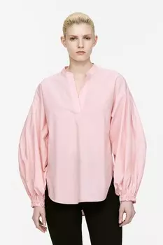 Блузка с объемными рукавами Arket, розовый