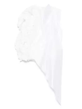 Блузка с оборками Carven, белый