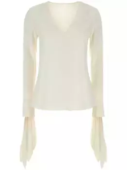 Блузка с оборками Givenchy, белый