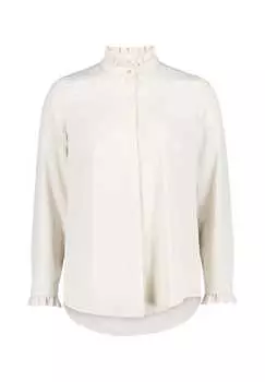Блузка с оборками и пуговицами Cartoon, белый