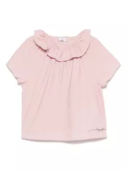 Блузка с оборками Il Gufo, розовый