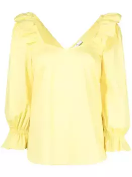 Блузка с оборками PS Paul Smith, желтый