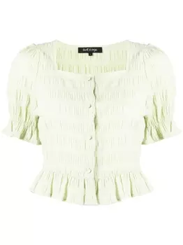 Блузка с оборками tout a coup, зеленый