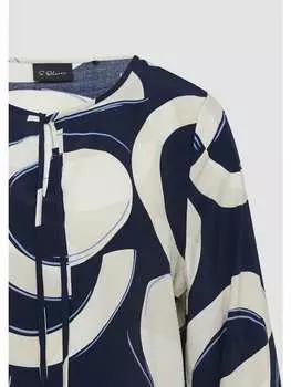 Блузка s.Oliver BLACK LABEL, цвет blau-mehrfarbig