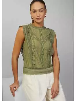 Блузка s.Oliver BLACK LABEL, оливковый