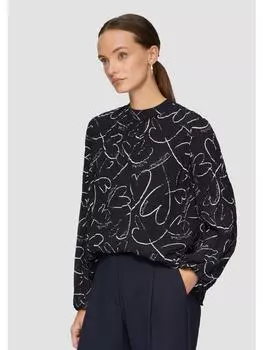 Блузка s.Oliver BLACK LABEL, синий