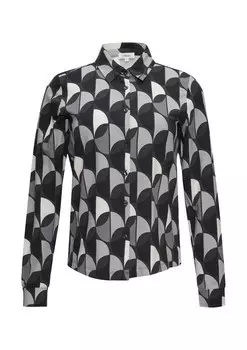 Блузка s.Oliver, цвет Grey/Anthracite/Light grey/Dark grey