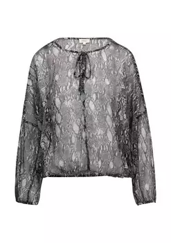 Блузка s.Oliver, цвет Grey/Light grey/Dark grey