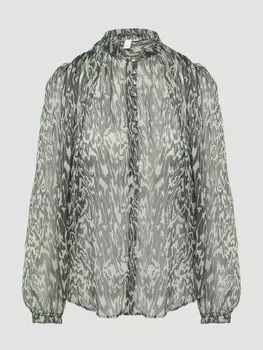 Блузка s.Oliver, цвет grn/schwarz