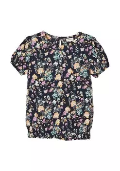 Блузка s.Oliver, цвет Navy/Turquoise