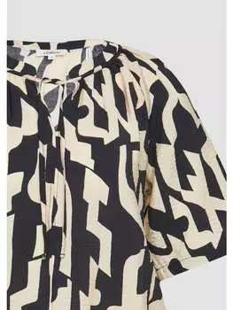 Блузка s.Oliver, цвет schwarz-beige