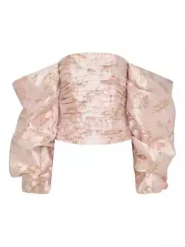 Блузка с открытыми плечами Anna Quan, розовый