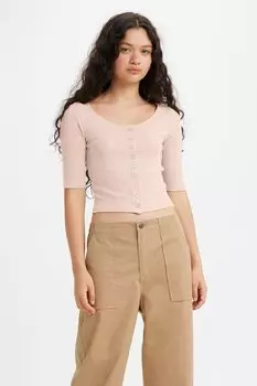 Блузка с овальным вырезом Levi'S, розовый