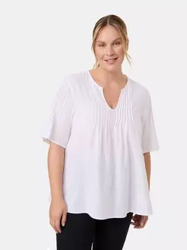 Блузка с половиной рукава Samoon, белый