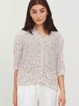 Блузка с принтом byflaminia B.Young, фуксия