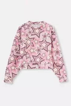 Блузка с принтом Dagi, розовый