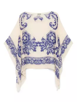 Блузка с принтом ETRO, нейтральный