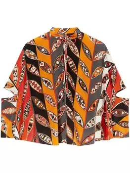 Блузка с принтом Girandole PUCCI, оранжевый