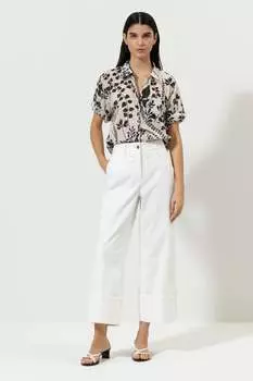 Блузка с принтом Herbarium LUISA CERANO, мультиколор