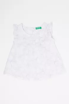 Блузка с принтом и овальным вырезом United Colors Of Benetton, фиолетовый