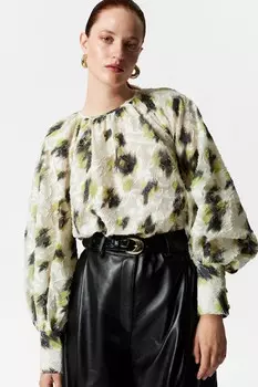 Блузка с принтом & Other Stories, белый