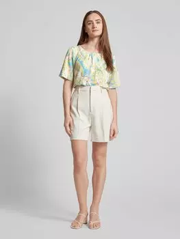 Блузка с принтом по всей поверхности s.Oliver BLACK LABEL, желтый