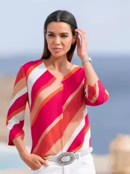 Блузка с принтом RICK CARDONA by Heine, цвет Pink-Apricot-Bedruckt